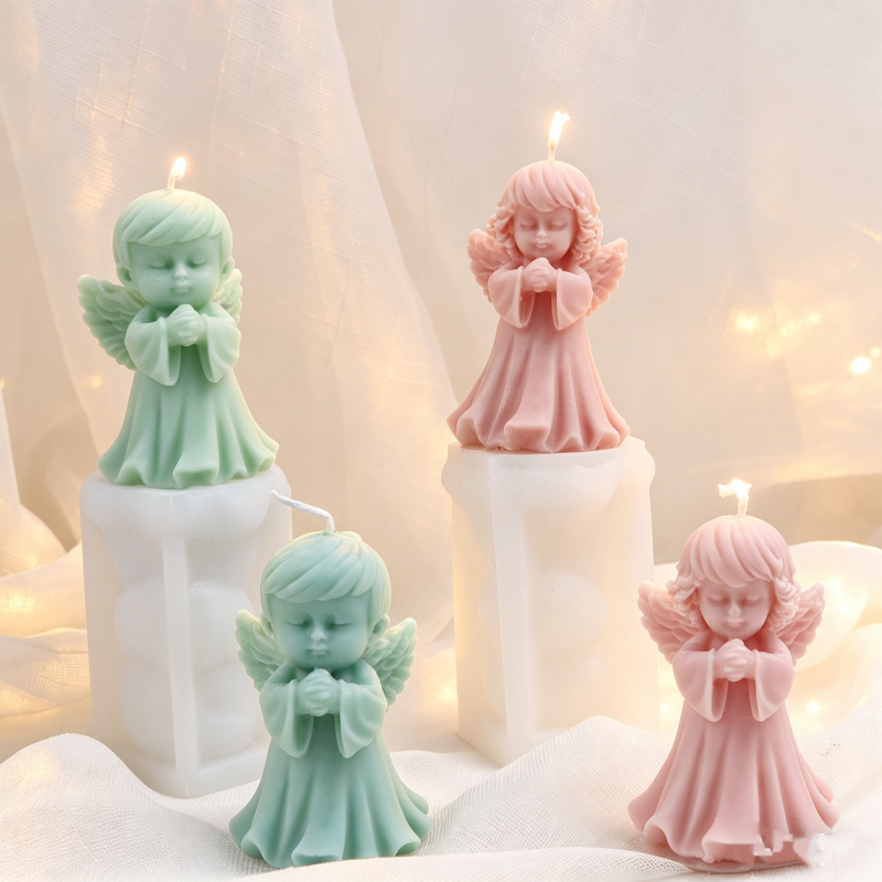 Candle Making Kit For Kids - 3D Praying Angel Silicone Candle Molds