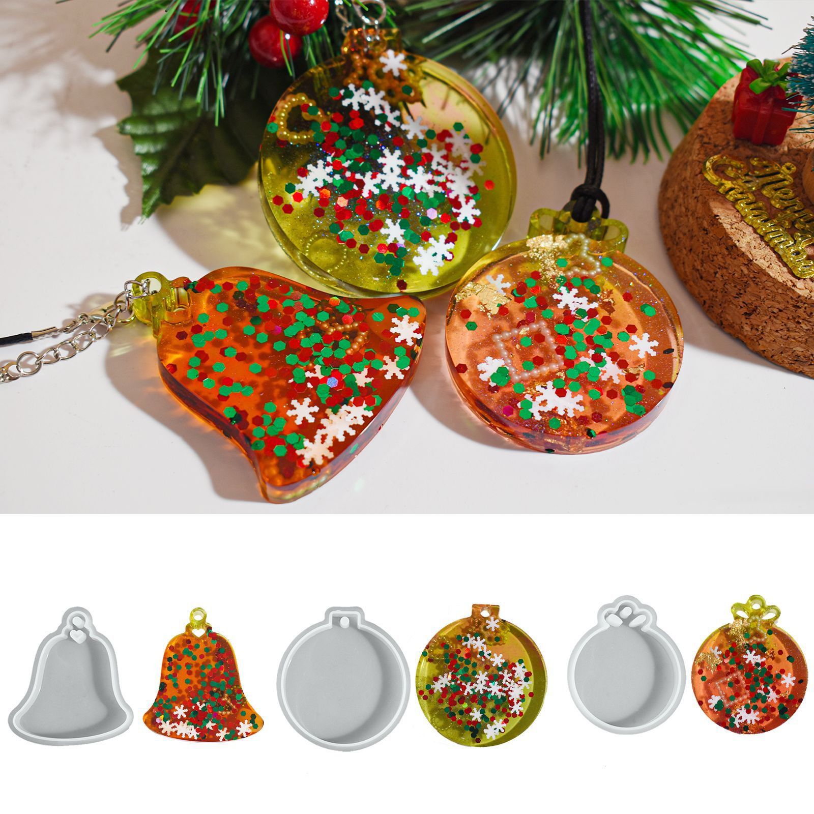Candle Making Diy - Silicone Mold High Quality Christmas Pendant