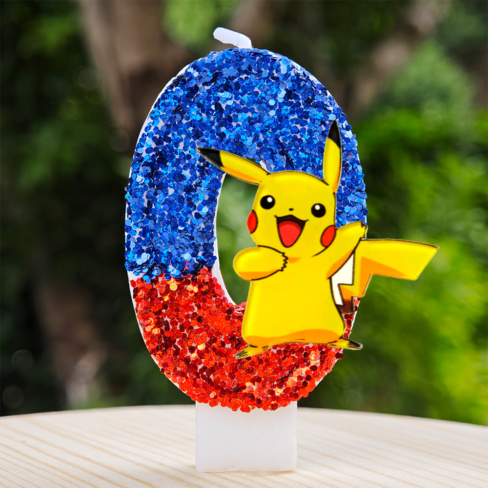 Candle Making Kit For Kids - Cartoon Character Pikachu Birthday Candles Set