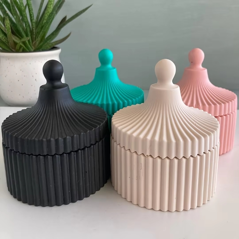 Candle Mold Silicone - 1 Set Silicone Candle Jar Mold