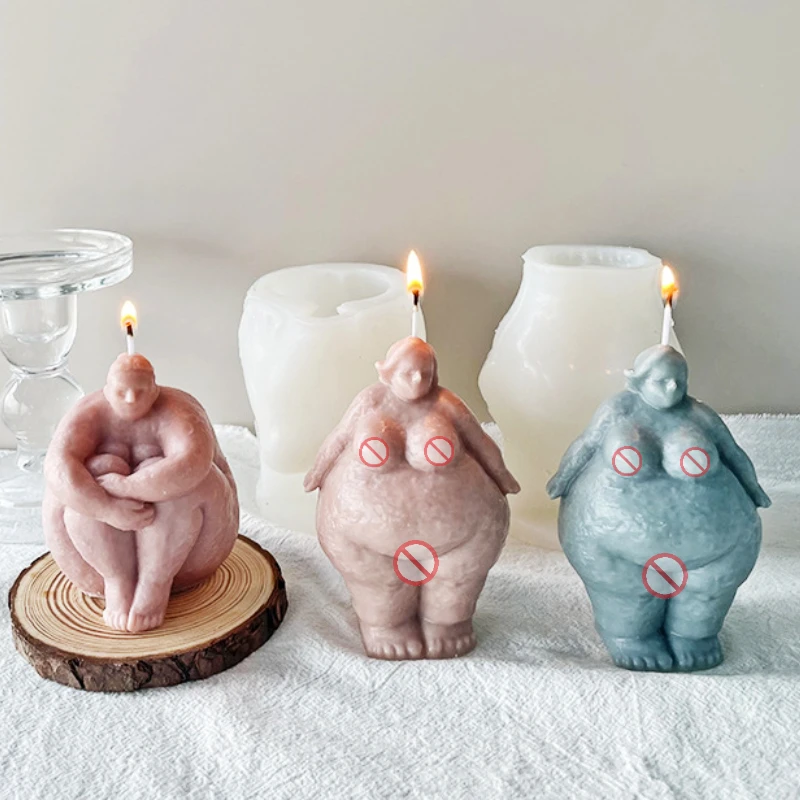 Abstract Human Body Candle Sil – Candle Making Fat recenzja i cena