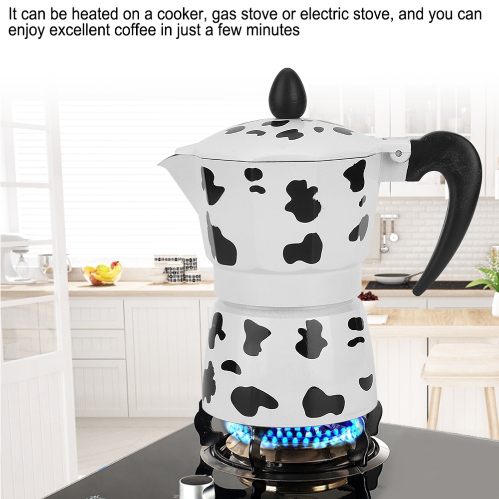 Coffee Brewing Milk Cow Color  – Pour Pot Aluminum recenzja i cena
