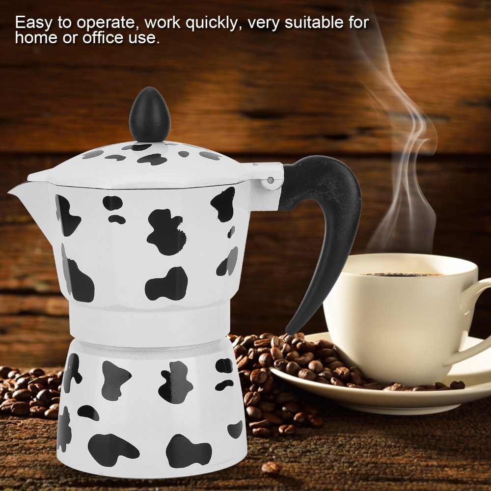 Coffee Brewing Milk Cow Color  – Pour Pot Aluminum recenzja i cena