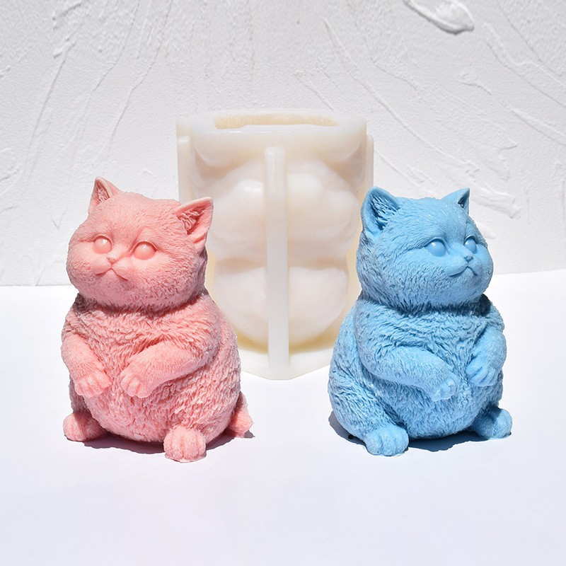 3D Fat Cat Silicone Candle Mol – Candle Making Fat recenzja i cena