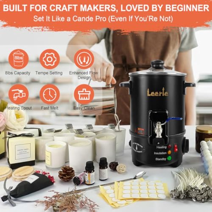 Leerie M4 8Lbs Wax Melter for  – Candle Making Tempe recenzja i cena