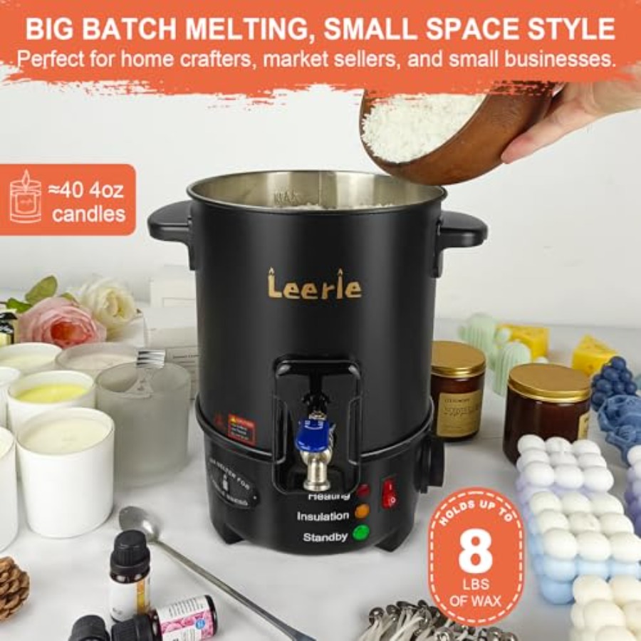 Leerie M4 8Lbs Wax Melter for  – Candle Making Tempe recenzja i cena