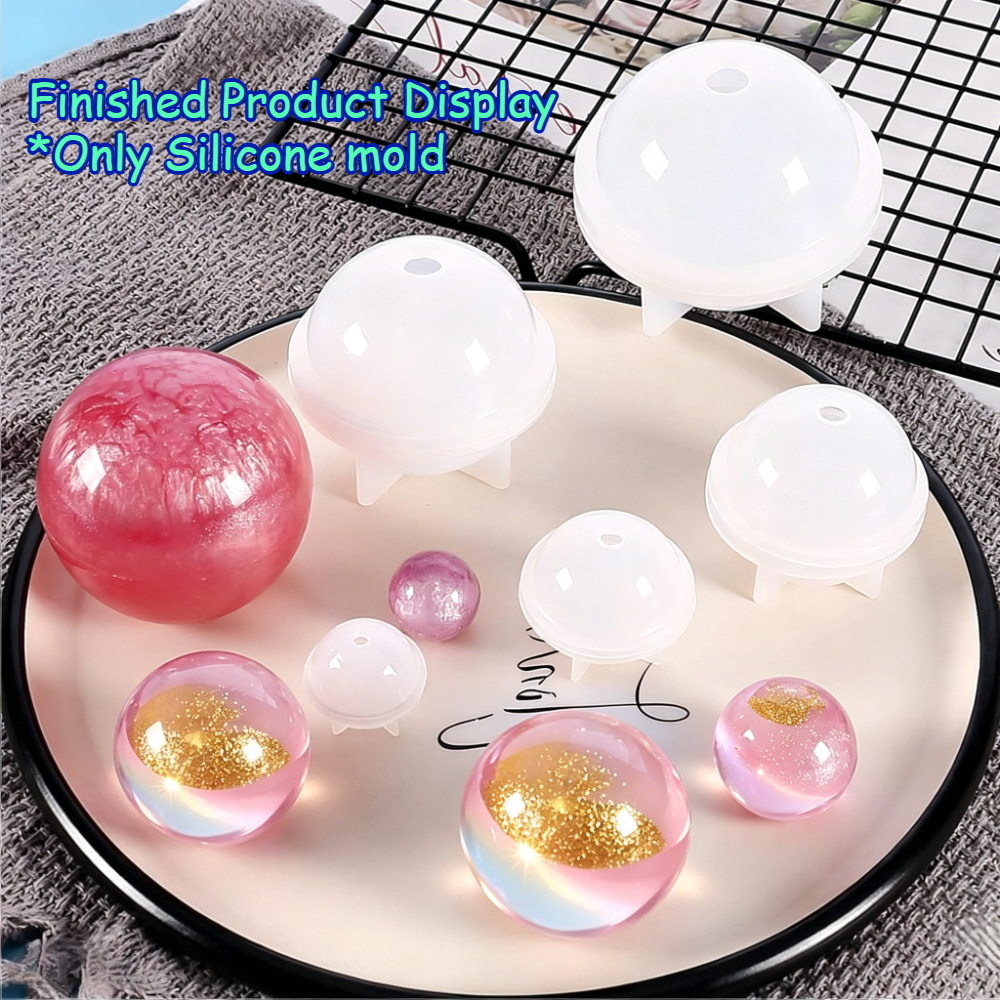 5Pcs Sphere Silicone Mold Kit  – Candle Making Kit For Kids recenzja i cena