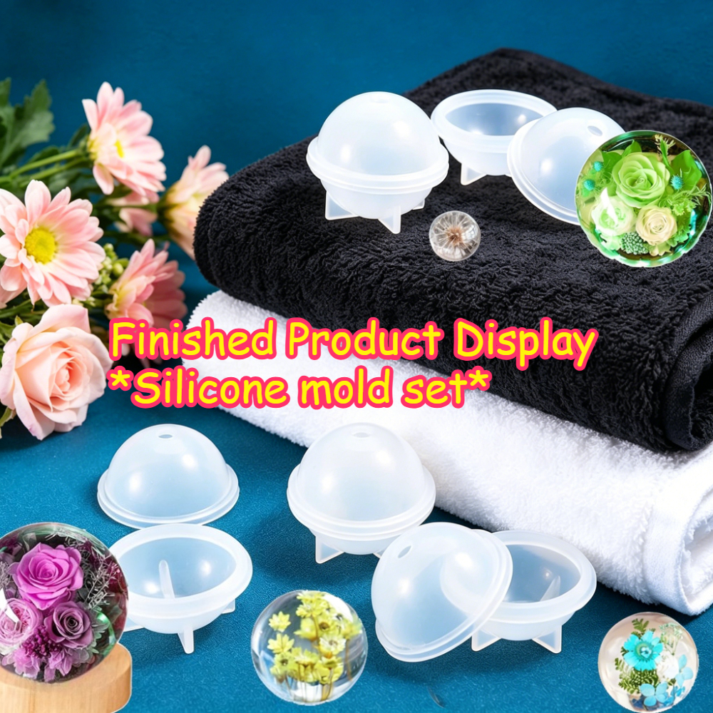5Pcs Sphere Silicone Mold Kit  – Candle Making Kit For Kids recenzja i cena