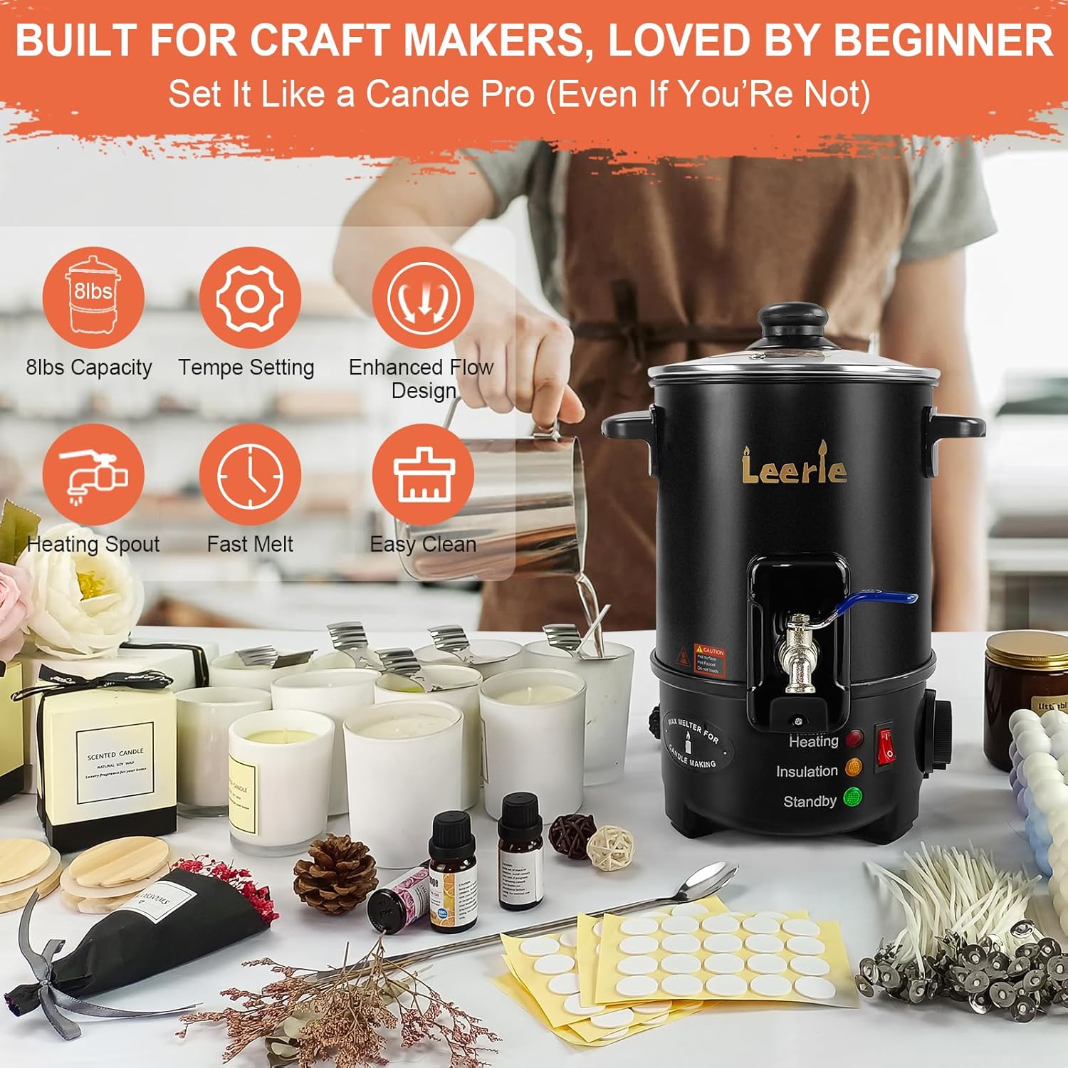 8Lbs Electric Wax Melter for C – Candle Making Diy recenzja i cena