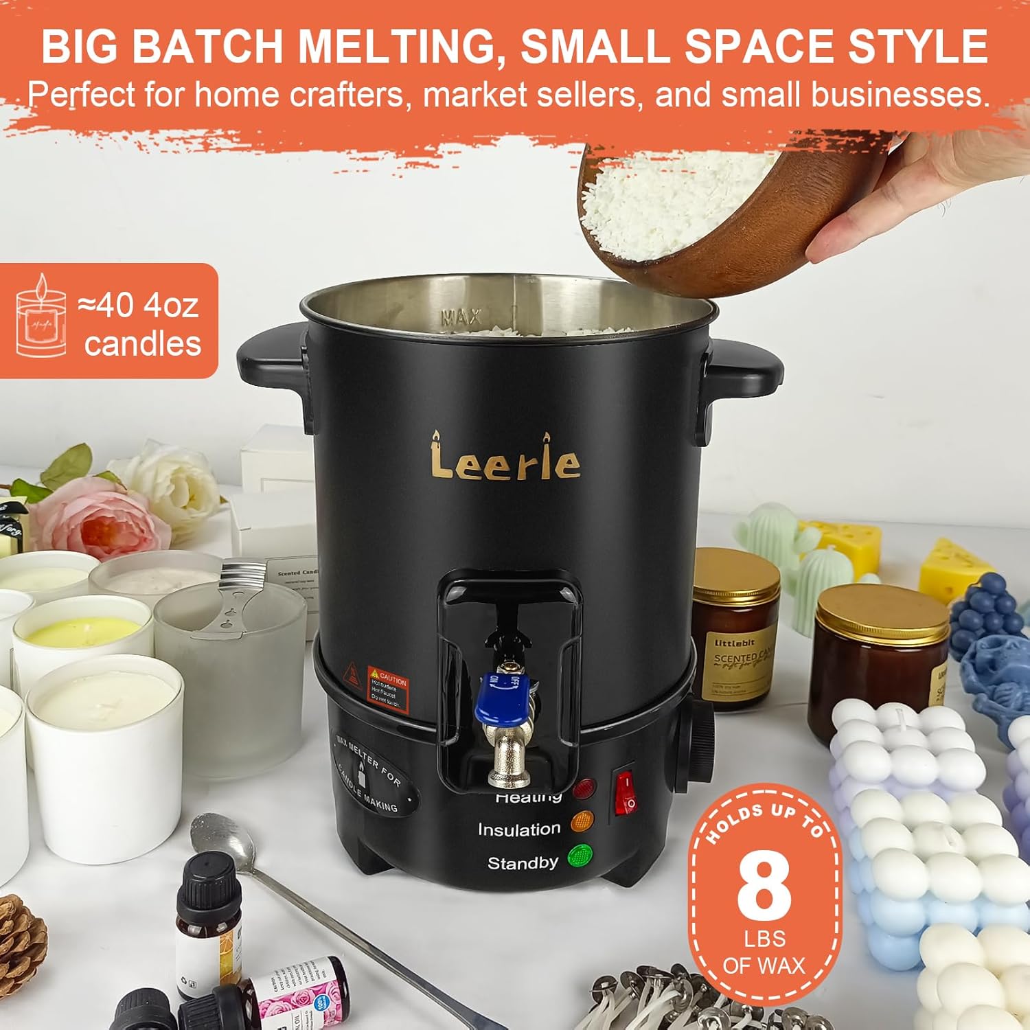 8Lbs Electric Wax Melter for C – Candle Making Diy recenzja i cena