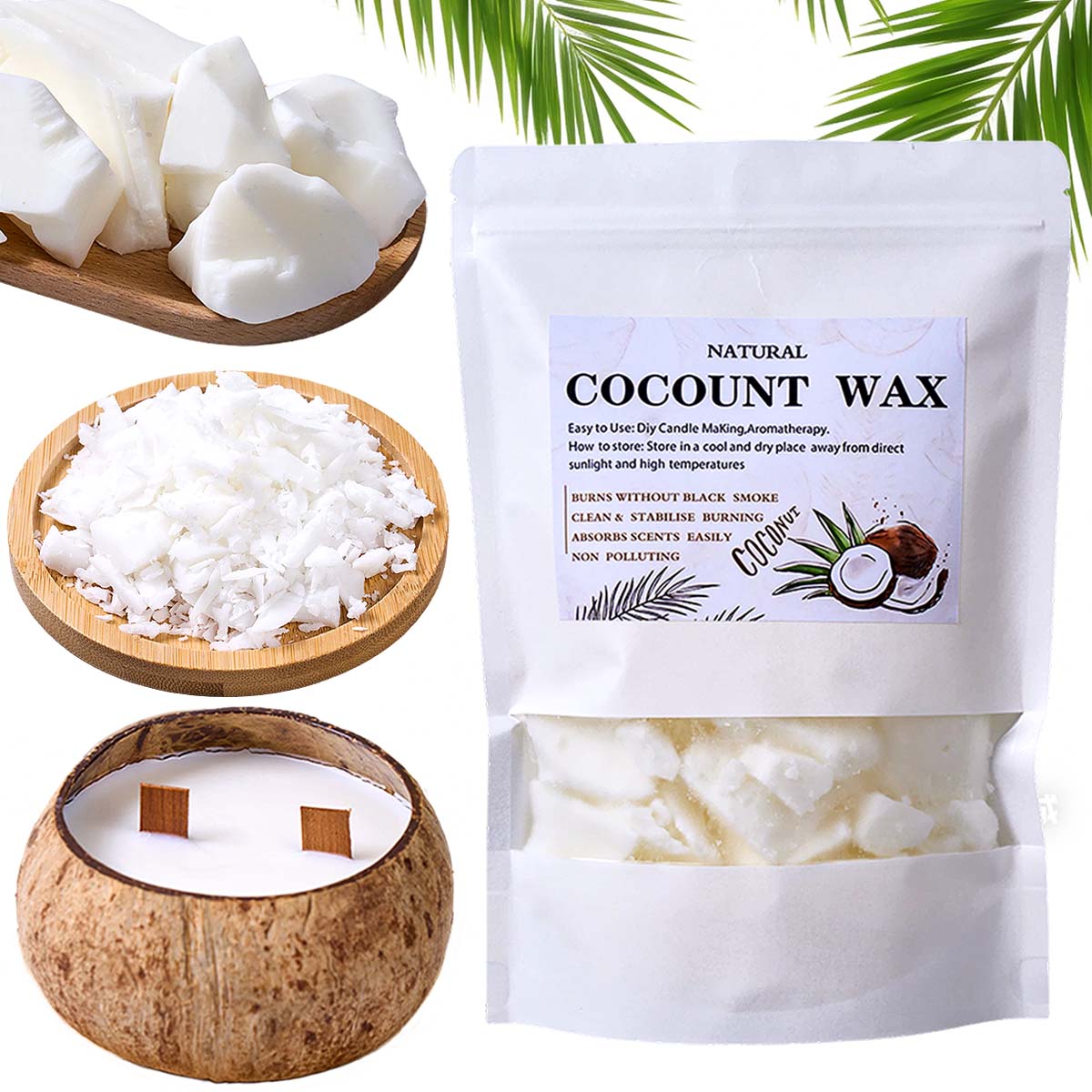 1LB Natural Plant White Coconu – Candle Making Material Wholesale recenzja i cena