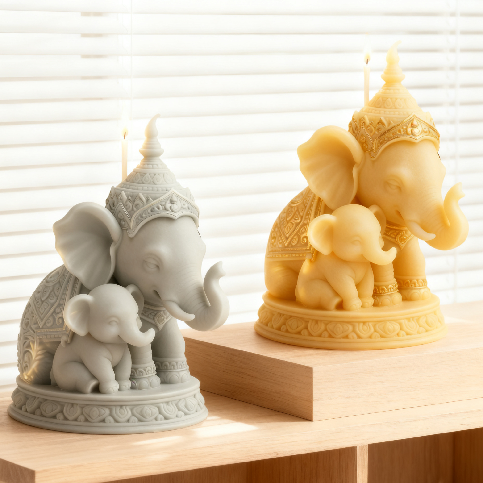 Thai Mother and Child Elephant – Candle Making Kit For Kids recenzja i cena