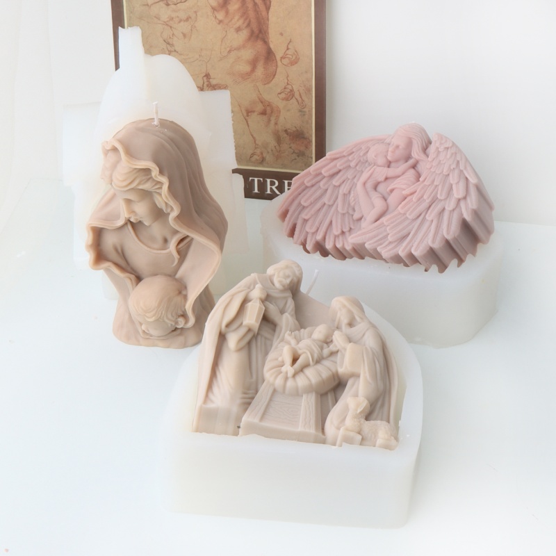 3D Virgin Mary Holding Baby Ca – Candle Making Kit For Kids recenzja i cena