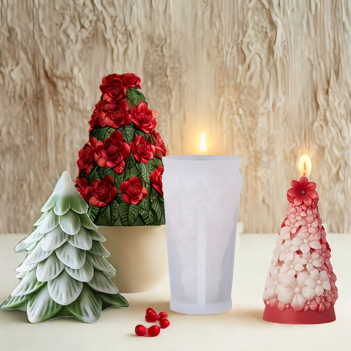 3D Christmas Tree Silicone Can – Candle Making Party recenzja i cena