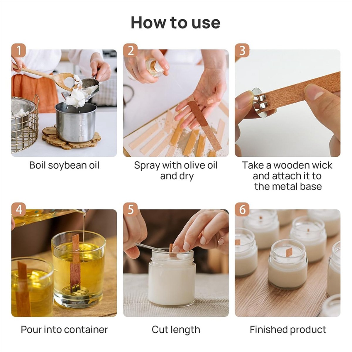 *A02R Wooden Candle Wicks,100  – Candle Making Diy recenzja i cena