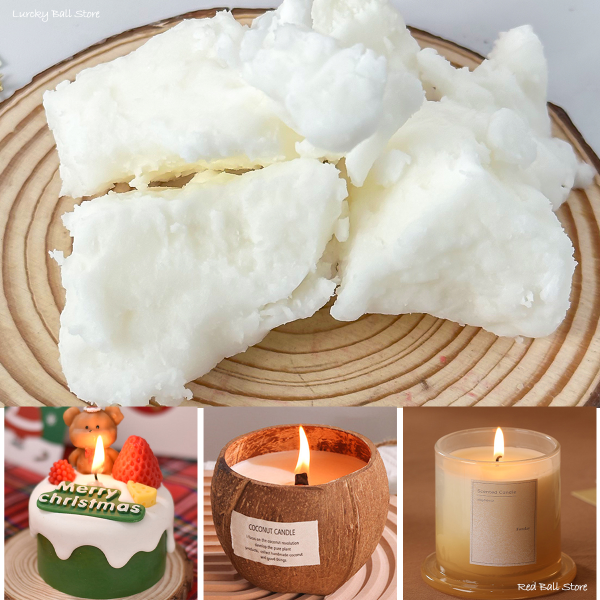 100G Natural Coconut Wax Whole – Candle Making Material Wholesale recenzja i cena