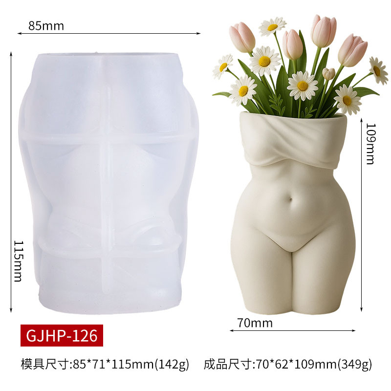 3D Chubby Female Torso Vase Si – Candle Making Fat recenzja i cena