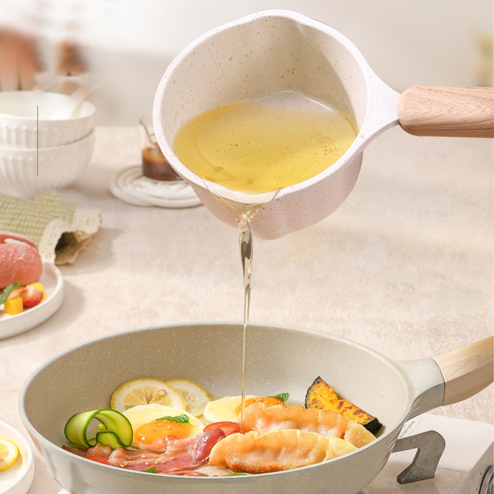 Non-Stick Mini Sauce Pan Woode – Pour Pot Aluminum recenzja i cena