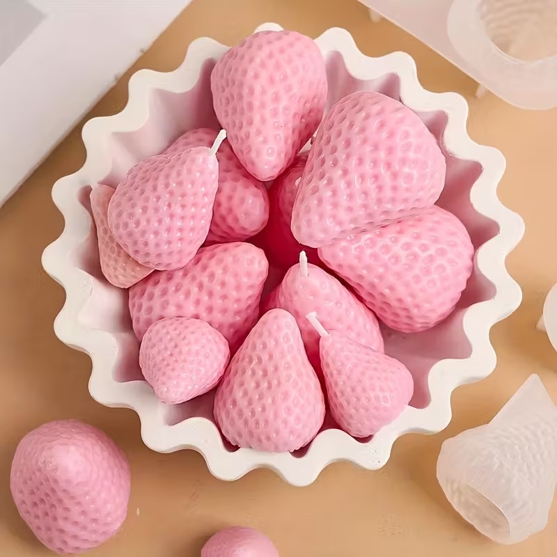 Strawberry Silicone Candle Mol – Candle Making Party recenzja i cena