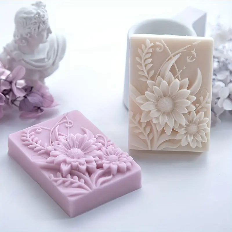 3D Flower Square Soap Silicone – Candle Making Party recenzja i cena