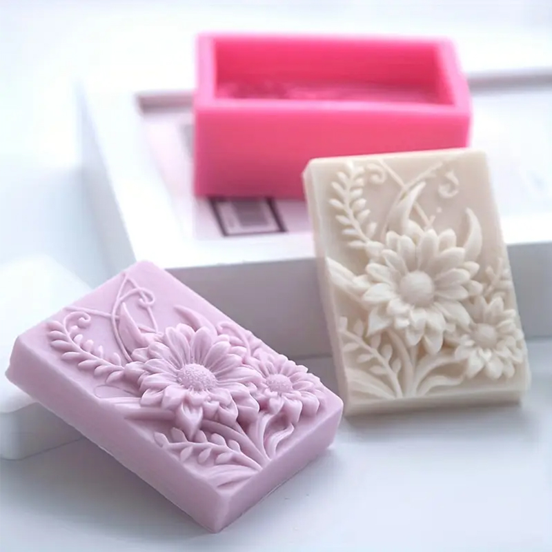 3D Flower Square Soap Silicone – Candle Making Party recenzja i cena