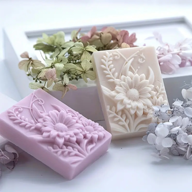 3D Flower Square Soap Silicone – Candle Making Party recenzja i cena