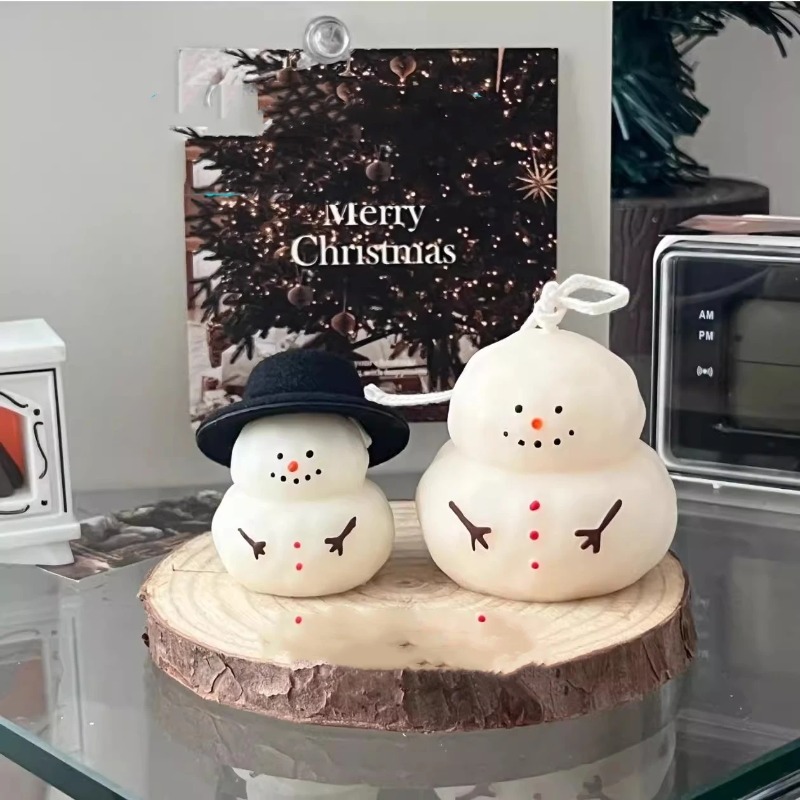 Fat snow man silicone mold DIY – Candle Making Fat recenzja i cena
