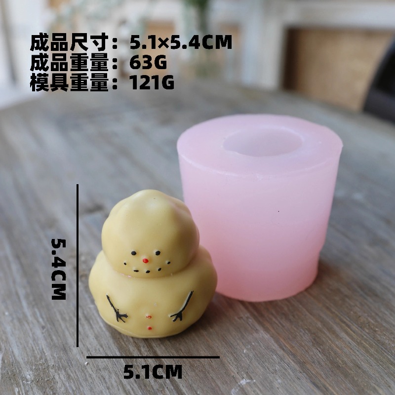 Fat snow man silicone mold DIY – Candle Making Fat recenzja i cena