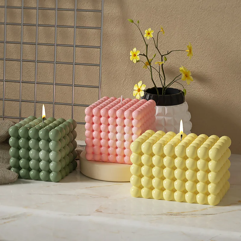 Large Bubble Cube Candles Sili – Candle Mold Silicone recenzja i cena