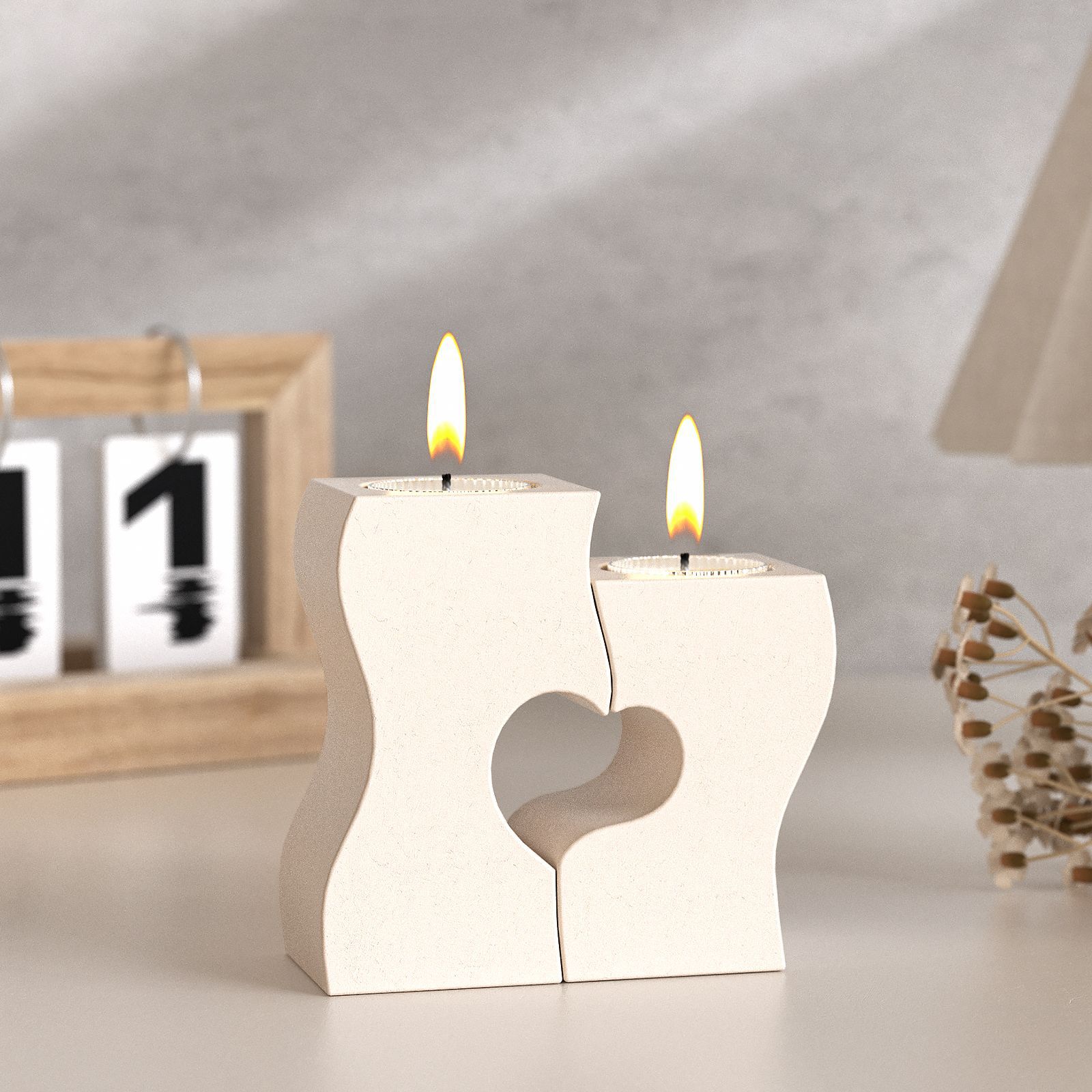 S Heart Candlestick Silicone M – Candle Making Diy recenzja i cena