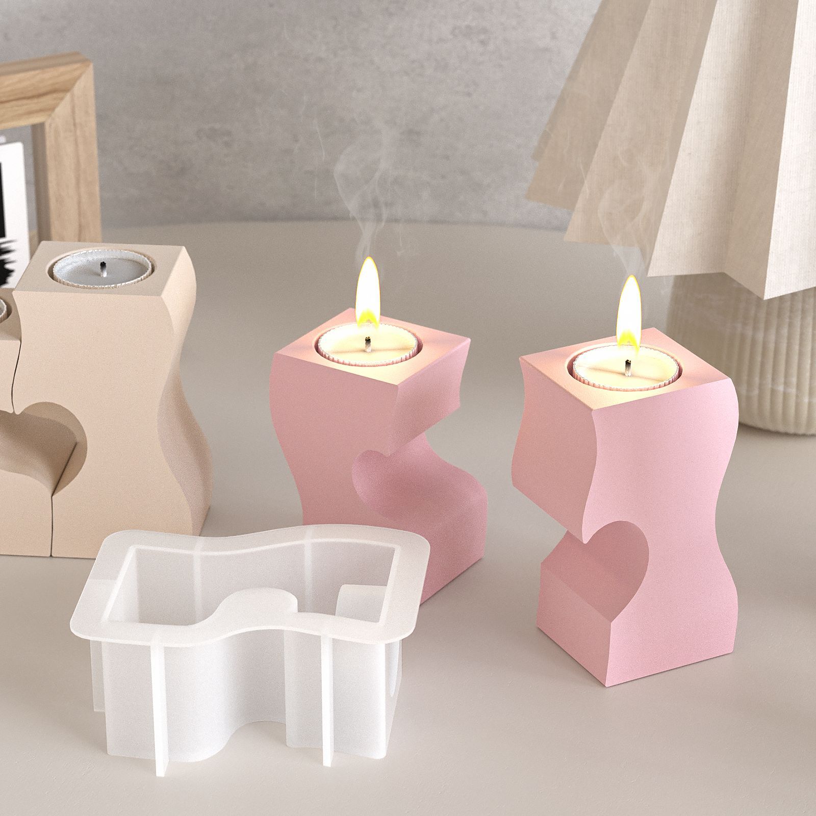 S Heart Candlestick Silicone M – Candle Making Diy recenzja i cena