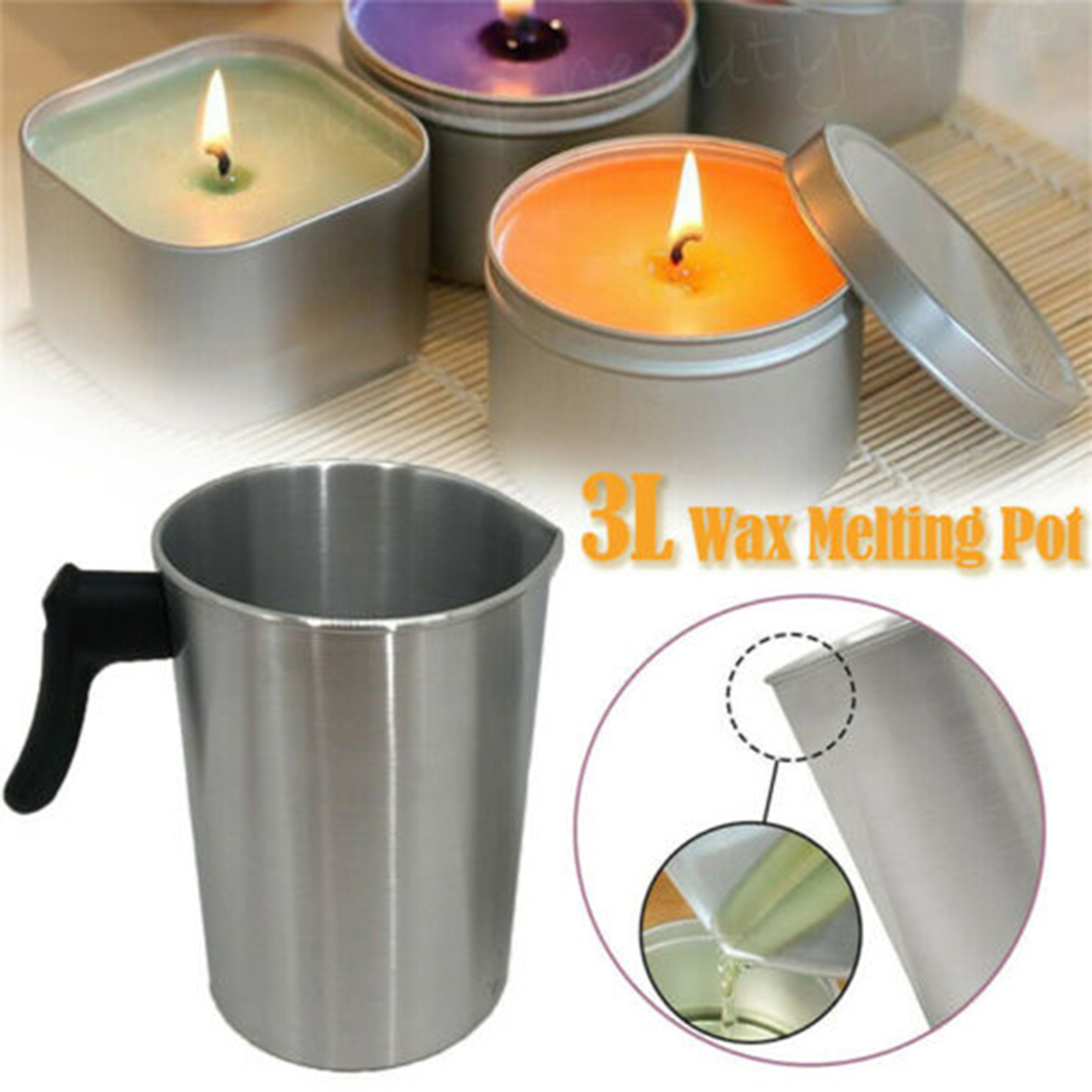1.2L/1.8L/3L Aluminum Wax Melt – Pour Pot Aluminum recenzja i cena