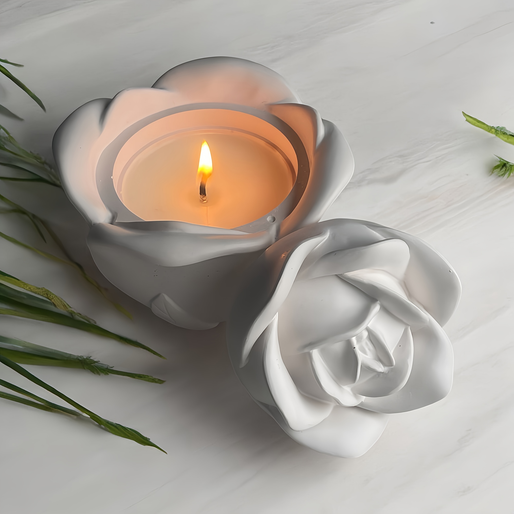 2-Piece Set Rose Shaped Silico – Candle Mold Silicone recenzja i cena