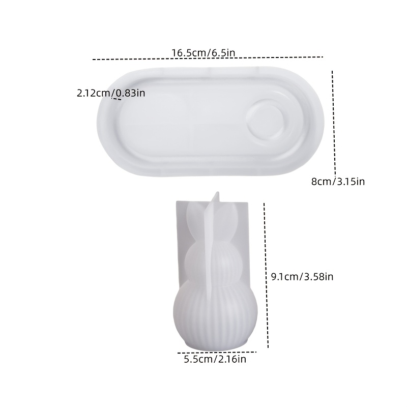 DIY Plaster Silicone Mold 2pcs – Candle Mold Silicone recenzja i cena