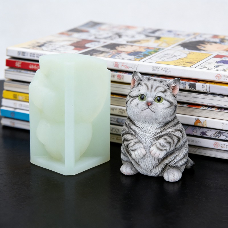 DIY Standing Fat Cat Silicone  – Candle Making Fat recenzja i cena