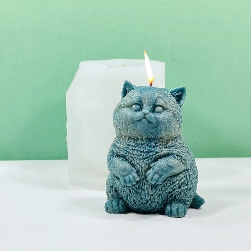 DIY Standing Fat Cat Silicone  – Candle Making Fat recenzja i cena