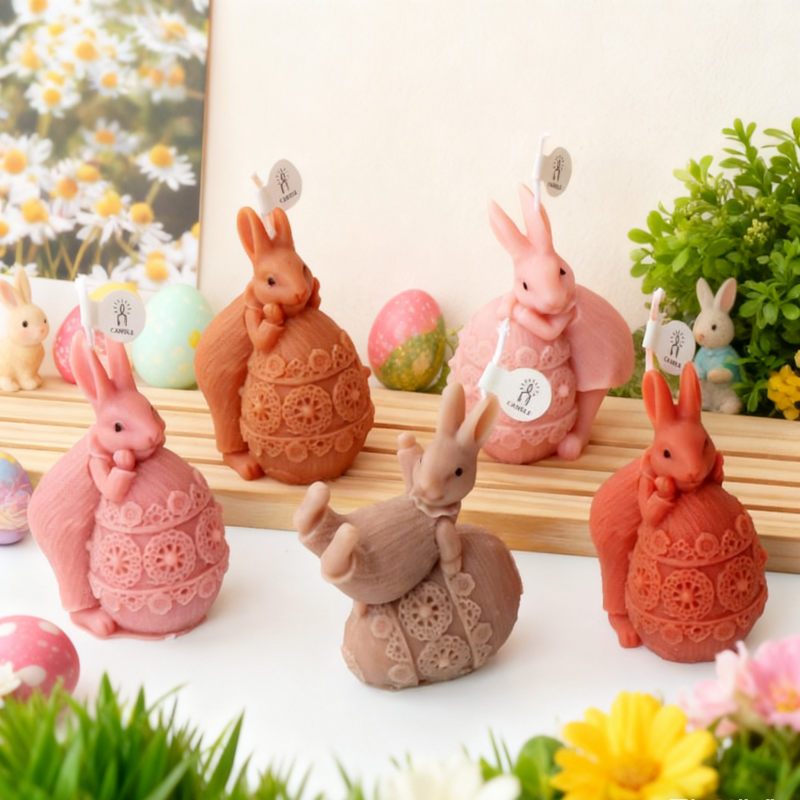 3D Easter Rabbit Silicone Mold – Candle Making Fat recenzja i cena