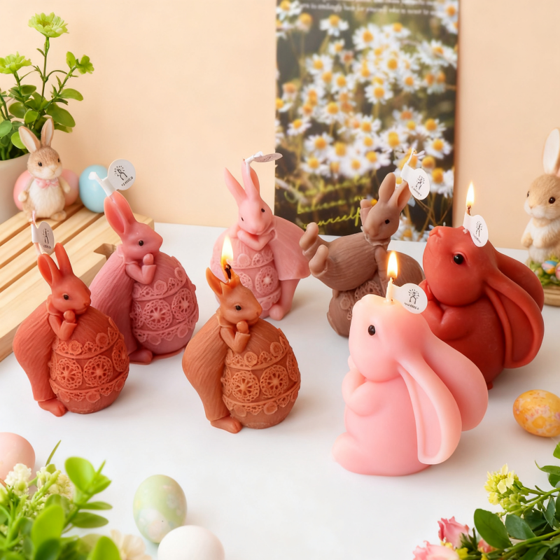 3D Easter Rabbit Silicone Mold – Candle Making Fat recenzja i cena