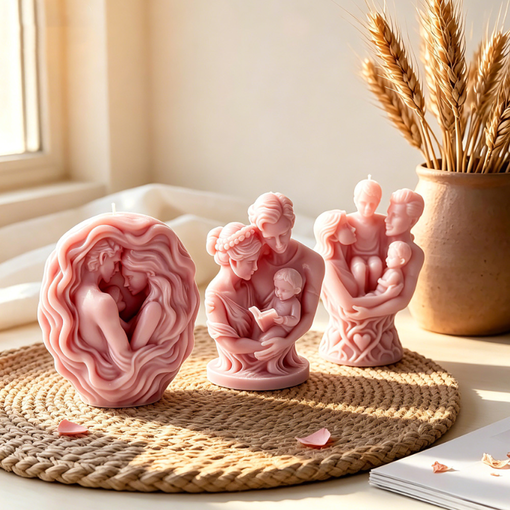 3D family hug silicone candle  – Candle Making Kit For Kids recenzja i cena