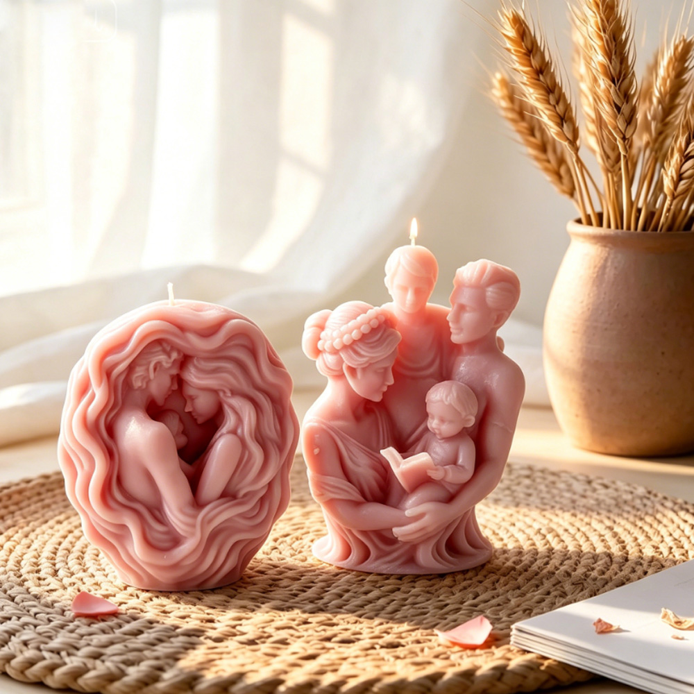 3D family hug silicone candle  – Candle Making Kit For Kids recenzja i cena