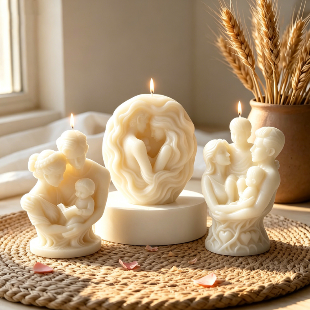 3D family hug silicone candle  – Candle Making Kit For Kids recenzja i cena