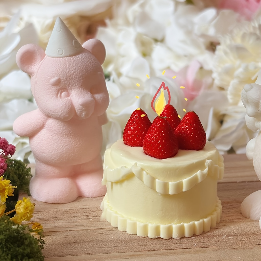 DNEJIU Cute Bear Silicone Mold – Candle Mold Silicone recenzja i cena