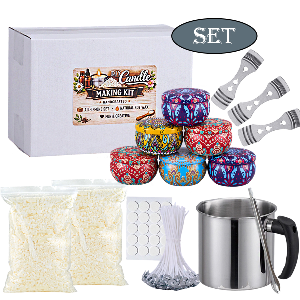 Soy Wax Kit 304 Wax Melting Cu – Candle Making Material Wholesale recenzja i cena