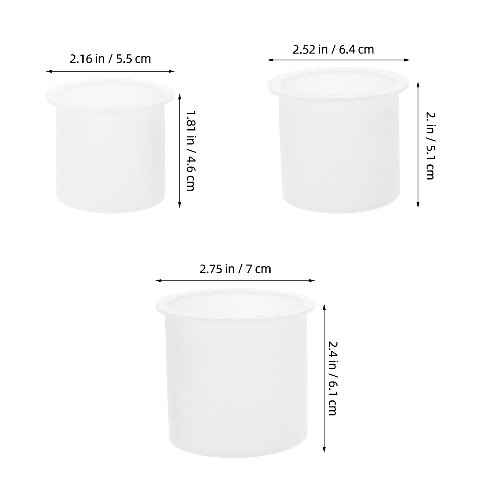 3Pcs Cylindrical Silicone Mold – Candle Making Tempe recenzja i cena