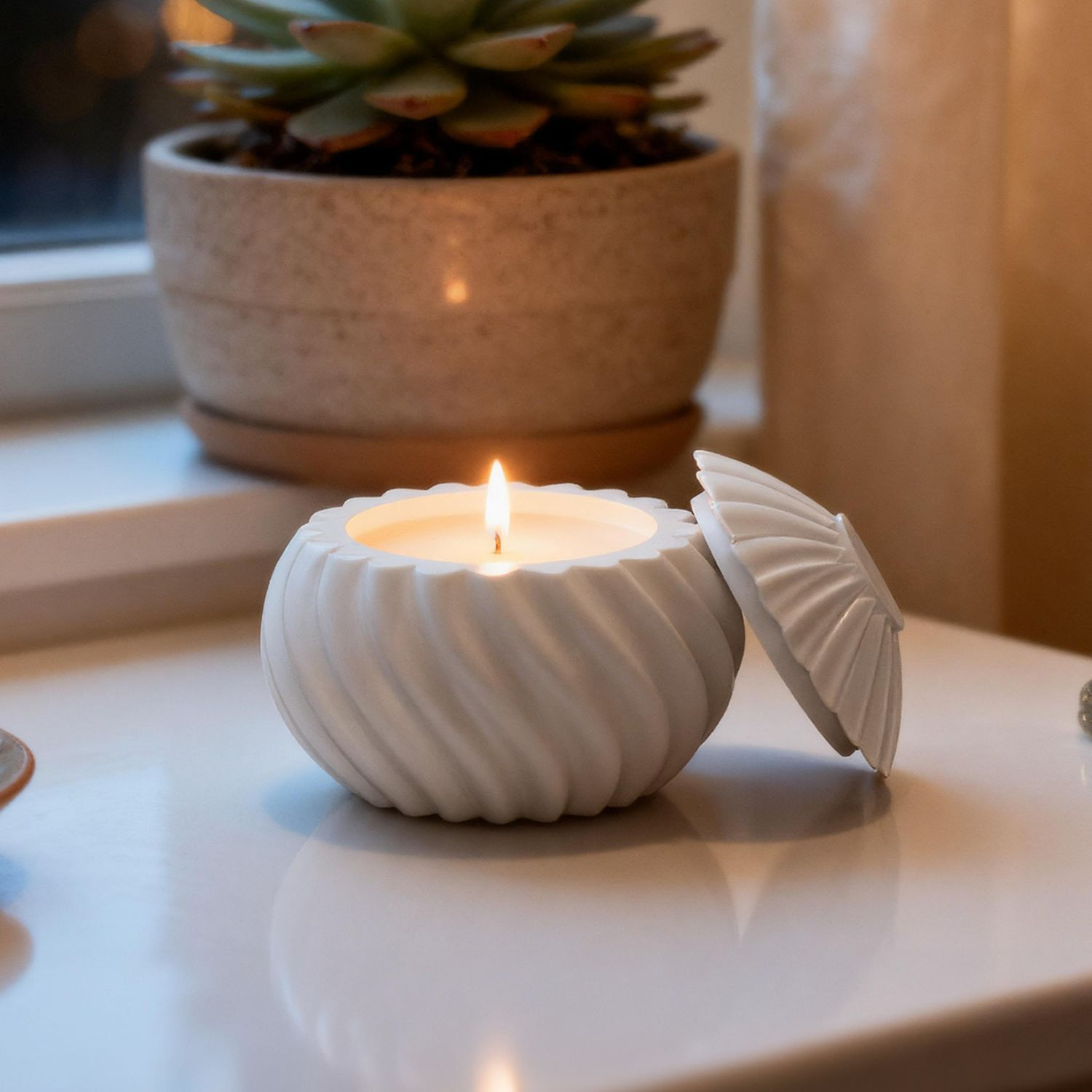 DIY Spiral Pearlescent Candle  – Candle Mold Silicone recenzja i cena