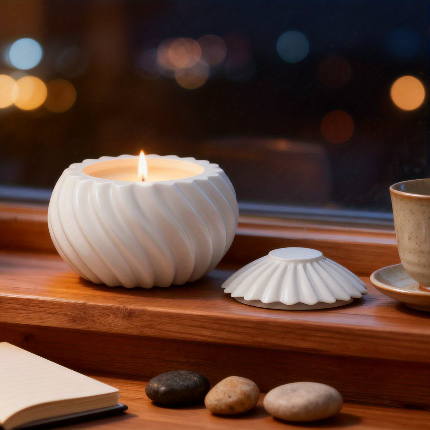 DIY Spiral Pearlescent Candle  – Candle Mold Silicone recenzja i cena