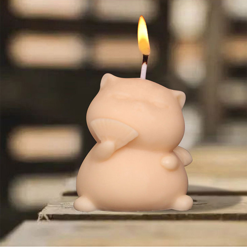 Cute Fat Cat Silicone Candle M – Candle Making Fat recenzja i cena