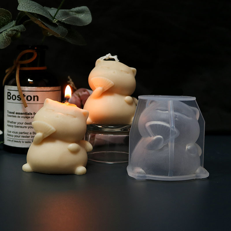 Cute Fat Cat Silicone Candle M – Candle Making Fat recenzja i cena