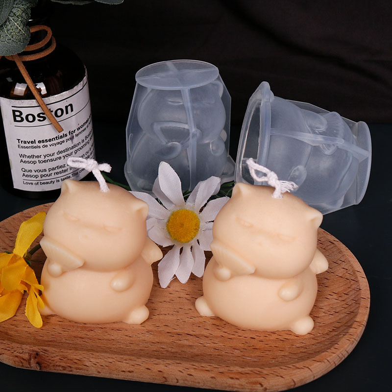 Cute Fat Cat Silicone Candle M – Candle Making Fat recenzja i cena