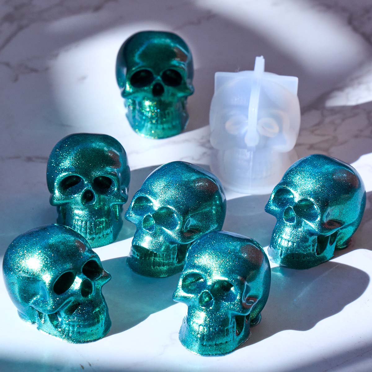 Halloween Ornament Mini Skull  – Candle Mold Silicone recenzja i cena
